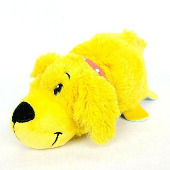 Flip a Zoo Purple Polka Dot Dragon Yellow Labrador Dog Plush Stuffed Animal - Picture 2 of 10